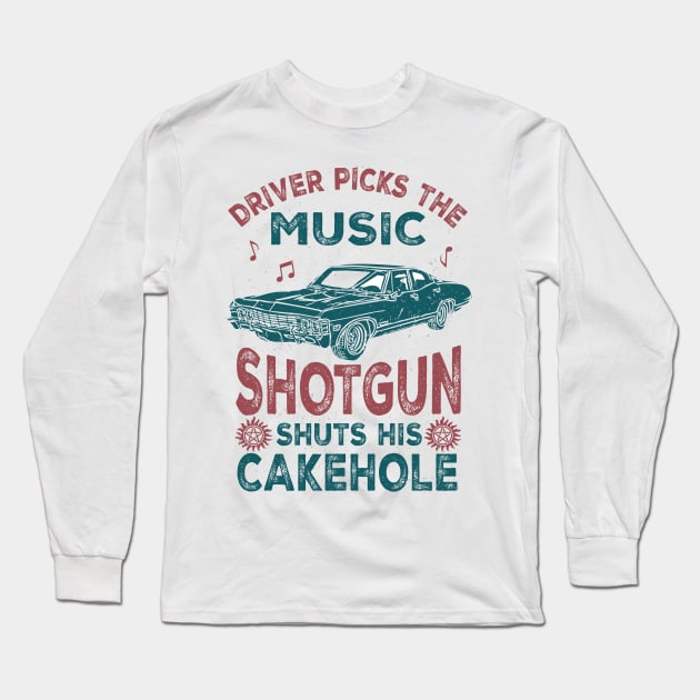 Driver Picks the Music Long Sleeve T-Shirt by winchestermerch